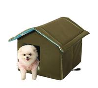 Niche pour animaux d'extérieur pliable - Refuge imperméable pour chiens chats |. Niche pour animaux d'extérieur type villa résistante à la pluie, pratique adaptée pour chiens et chats Refuge pour ani