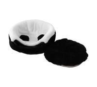 Niche pour Chat avec Couverture Amovible, Housse Extérieure Amovible avec Un Design Panda, Maison Chat Intérieur, pour Chien et Petits Animaux Lit d'hiver Intérieur Extérieur Confortable au Sol
