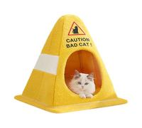 Niche pour Chat Caverne | Doudou Moelleux avec Anti-Dérapant | Nid Calmant Chaud Chaton Doudou Tente - pour Sol Salon Séjour