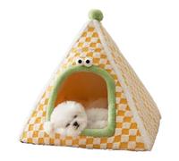 Niche pour Chat Fermée,Tente Intérieure pour Chien à Dôme Fermé - Maison Chaud Sécurité Hiver Tente Confortable pour Race Moyenne Petite Chaton Intérieur Maison Chambre