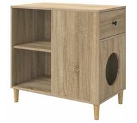 Niche pour chat moderne - vidaXL - Sonoma - Bois d'ingénierie - 72x42,5x70 cm - Durable - Pour intérieur