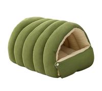 Niche pour chat - Niche pour animal domestique avec boule suspendue et griffoir, cubes, cachette, lit couvert pour animaux de compagnie de petite taille