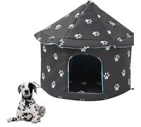 Niche pour chat - Niche pour chat en plein air - Chaude et résistante aux intempéries - Pour l'hiver en plein air - Maison isolée pour le temps froid - Abri pour animaux de compagnie pour l'intérieur