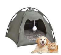Niche pour chat, Niche pour chatons, Niche pour animaux de compagnie, Niche pour chatons, Lit pour animaux de compagnie avec coussin double face amovible, étanges