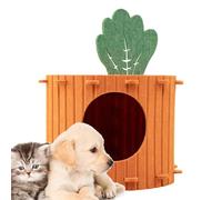 Niche pour chat | Nid semi-fermé amovible | Lit couvert en forme de