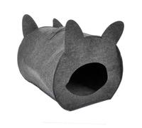 Love Story – Niche forme chat en feutrine avec poignée 40×34×36 cm Anthracite