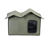 Niche pour chat résistante aux intempéries pour l'extérieur - Maison pour chat errants en plein air - Abri pour animaux pour une utilisation saisonnière dans le jardin ou sur le balcon