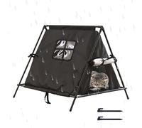 Niche pour chats d'extérieur pour animaux par climat froid - Maison triangulaire pour chats errants extérieur | pour patio, balcon, jardin, parc, zone résidentielle, garage, grange