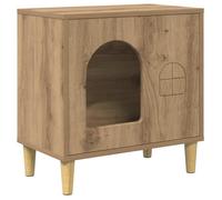 Niche pour chats moderne - vidaXL - Chêne artisanal - 51x30x52 cm - Bois d'ingénierie - Style moderne