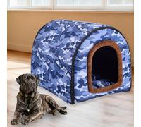 Niche pour chien 2 en 1 extra large - Imperméable - Calmant et chaud - Avec coussin amovible - Anti-anxiété - Antidérapant - XL - 76 x 55 x 50 cm - I