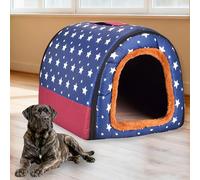 Niche pour chien 2 en 1 extra large, imperméable, calmante et chaude avec coussin amovible - Lit luxueux anti-anxiété et antidérapant (3XL-100 x 80 x 70 cm, L)