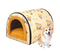 Niche pour chien - 35 x 27 x 25 cm en tissu imperméable | Maison fermée portable avec poignée, lit pour chiens ou chats de petite et moyenne taille, idéal pour balcon, jardin, chambre ou voyage
