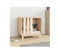 Niche pour chien 60x45x57 cm Bois de pin massif 822476