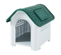 Niche pour chien Bello 87 x 72 x 75 cm blanc vert