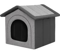 Niche pour chien, coin pour chien, zone de repos, chenil, refuge pour animaux, chenil pour chiens, niche pour animaux domestiques, graphite éco-lin + graphite Oxford, R1 : 32 x 38 cm