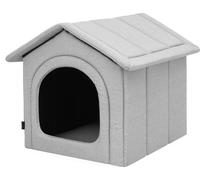Niche pour chien, coin pour chien, zone de repos, chenil, refuge pour animaux, niche pour chien, chenil pour animaux domestiques, cendre éco-lin, R6 : 72 x 76 cm