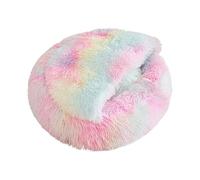 Niche pour chien de taille moyenne | Lit confortable pour chien et chat - Lit en forme de donut pour l'hiver - Pour chat et petit chien