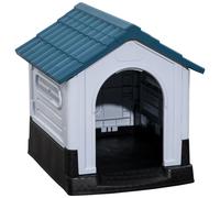 Niche Pour Chien - Dim. 64l X 57l X 66h Cm - Pp Bleu Blanc