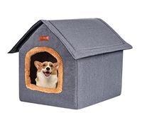 Niche pour chien d'intérieur avec design amovible | Parure de lit confortable pour petits animaux de compagnie pour chien, lapin, chaton, chiot