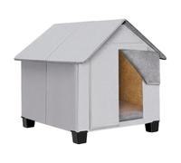 Niche pour Chien D'Intérieur Tanière Chiot Pliable Surélevée Résistante Aux | Niche Isolée Extérieur Chien Pour Intérieur Extérieur Jardin Patio Maison Détente Couchage