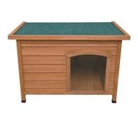 Niche pour Chien en Bois de Sapin avec Toit Plat en Asphalte - 58 x 86 x 63 cm - Chien Petite Taille - Imperméable & Durable - Intérieure ou Extérieure [Pieds en Plastique INCLUS] Kennel Chenil Abri