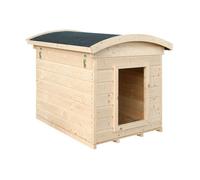 Niche pour Chien Exterieur en Bois - Maison Chien de Petit Race, Toit étanche, 87 x 102 x H84 cm, Taille S - Cabane Chien TIMBELA M405-1