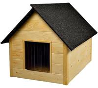 Niche pour Chien Isolée et Étanche - Maison de Chien Extérieur pour Hiver, Confort Thermique Toute l'Année - Maisonnette Durable et Résistante aux Intempéries - 82x58x47 cm (Bois Cair, 82x58x47 cm)