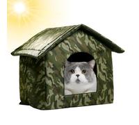Niche pour Chien, Maison pour Chat Conception Tout Compris Pliable | Maison pour chiots étanche Conception tout compris pour chatons, chiots, petits animaux, refuge commun