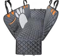Niche pour Chien Voiture pour VW Atlas 2017-2024, Ventilation Antidérapant Chien Housses de Siège D'auto Imperméable Facile à Ranger Facile à Nettoyer,Grey Orange