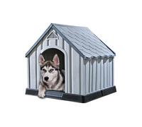 vidaXL Niche pour chiens Gris 92x87x91 cm Plastique Gris G