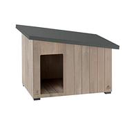 Niche pour Extérieur, Maison pour Chiens ARGO 80 en Bois FSC avec Vernis Atoxique, Résistant aux U.V.