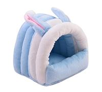 Niche pour hamster, hérisson, petit animal, maison chaude en polaire, grotte d'hiver pour petits animaux de compagnie, accessoires de lit pour petit hamster, cachette, jouets pour enfants