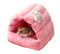 Niche pour hamster - Niche chaude en coton pour petit animal domestique | Nid doux et respirant pour hamster, lapin, furet, chinchilla, écureuil, oiseau, souris, hérisson | Sac de couchage d'hiver ou
