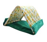 Niche pour hérissons - Abri de couchage en forme triangulaire 2 en 1 - Maison pour hérissons - Pour les petits animaux domestiques tels que les lapins et les dragons barbus pour clôture maison et coin