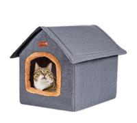 Niche pour lapin - Résistante aux intempéries - Chaude et confortable - Utilisation en extérieur et en intérieur - Pour chats, chiens et petits animaux - Pour toutes les saisons