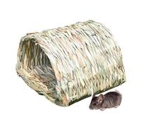 Niche pour lapin - Tunnel de paille pour lapin - Jouet de ponçage caché pour l'intérieur et l'extérieur - Pour hérisson, cochon d'Inde