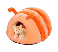 Niche pour tente pour animaux de compagnie, lit pour chien d'hiver, lit pour animaux de compagnie Grotte semi-couverte pour l'hiver | Niche pour chiot en forme d'animal, tente de couchage confortable