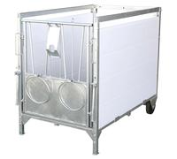 Niche pour veau petit Kerbl Gris 130x85x131 cm
