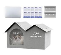 Niche Rafraîchissante Chat Chien, Tapis Alu + 10 Blocs Glace, Sacs Coton | Utilisable Aussi Bien En Intérieur Qu’En Extérieur Et Facile D’Entretien Confortable Pour Chats Et Petits Chiens