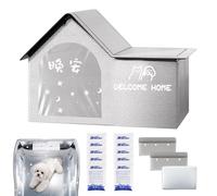 Niche rafraîchissante extérieure pour Animaux - Niche pour Chats intérieur extérieur Pliable rafraîchissant | Abri Frais Animaux Nettoyage Espace réduit Jardin Salon