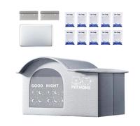 Niche rafraîchissante pour chats, lit extérieur pour chats | abri à grotte imperméable avec paquets de glace pour dormir dehors, adapté pour chatons, chiens et petits animaux