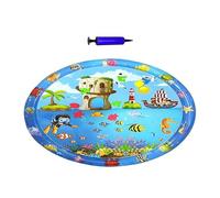 Niche rafraîchissante pour chiens - Tapis rafraîchissant anti-rayures 100 x 100 cm - Jouet sensoriel interactif avec pompe gonflable pour extérieur, intérieur, maison, jardin, voyage, voiture