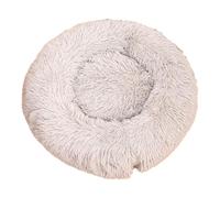 Niche ronde pour chien, Niche ronde en peluche douce - Lit rond pour câlins à beignets en peluche,Niche pour chat apaisante Snooze, tapis pour animaux de compagnie pour petits chiens tagl