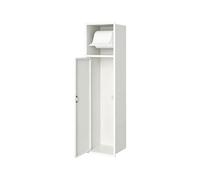 Niche WC encastrable avec porte-papier et poubelle intégrée, acier inoxydable 304, design entièrement soudé, fixation murale, solution de rangement moderne pour salle de bain