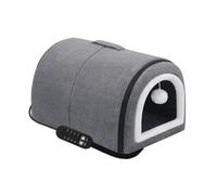 Nicheau pour Chat,Maison Chauffante pour Chat | Nid Semi-Clos Amovible avec Toit Arceau Réglage Température pour Voyage Hiver Maison Chiots Petites Races Moyennes
