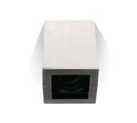 NICHEL SATINATED QUADRATED ALUMINIUM FACE GU10 3632