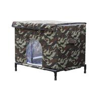 Niches D'extérieur Pour Chats - Abri Chaud Isolé 50 X 40 X 35 Cm, Tente Surélevée Imperméable, Refuge D'hiver Surélevé, Niche À Fenêtre Transparente | Utilisation Extérieure Portative De Pavillon De P