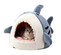 Niches pour chats | Maison Requin en peluche lavable, Niche à Chats Mignon Maison Chaude Pour Chiots | Pour Dormir Et Se Détendre À L'Intérieur Chambre Salon Balcon Appartement Dortoir Bureau Inve