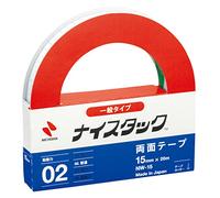 NICHIBAN - Papier recyclé double face NICETACK - Type général - 15 mm x 20 m - Shinji NW-15 (importation japonaise)