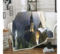 Nichiyo Harry Potter Couverture de lit, Cartoon Anime Couverture polaire pour adultes enfants, 100% microfibre, pour lit et canapé (6,150 cm × 200 cm)